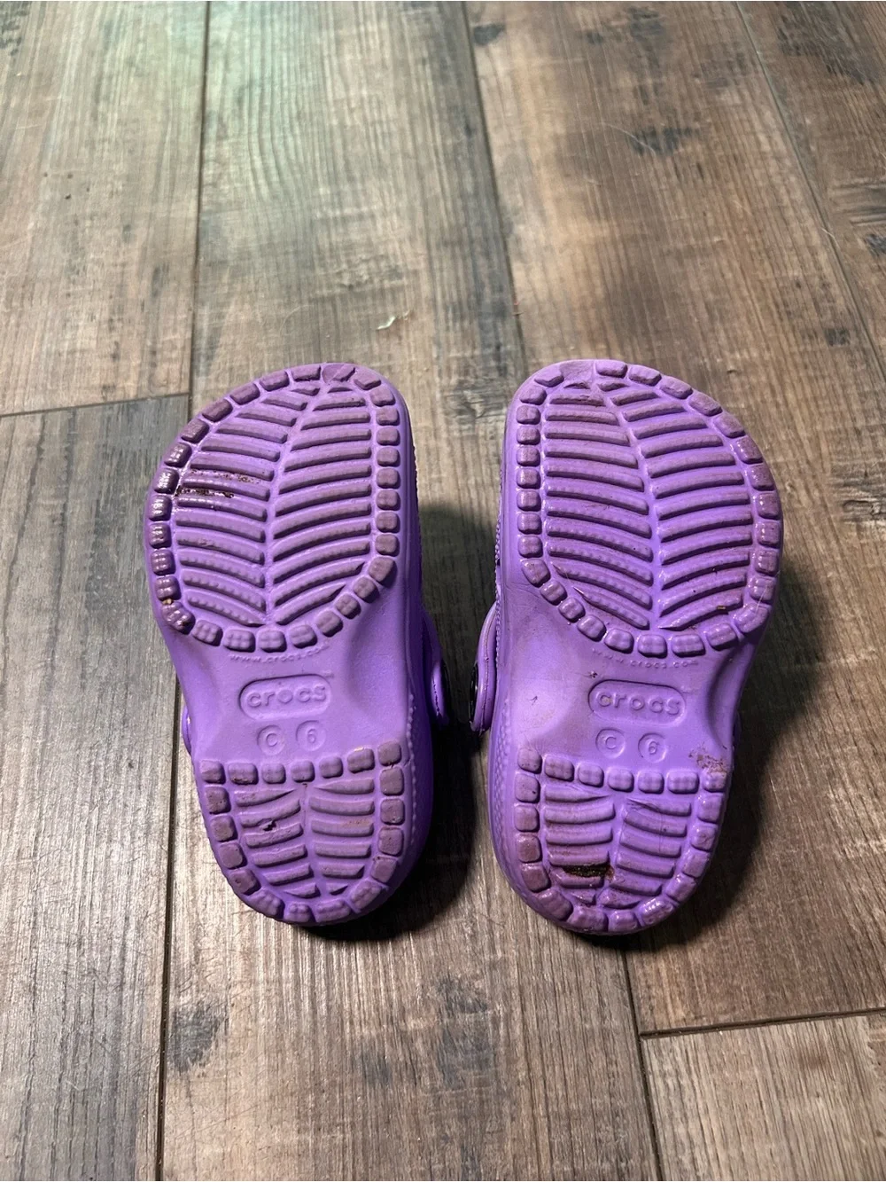 Crocs Child Classic Clog Purple US C6 Slip On